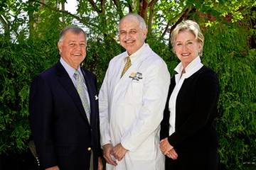 Ray and Lynn Slabaugh with Dr. Gordon Ginder