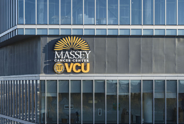 Massey sign outside of the VCU Health Adult Outpatient Pavillion